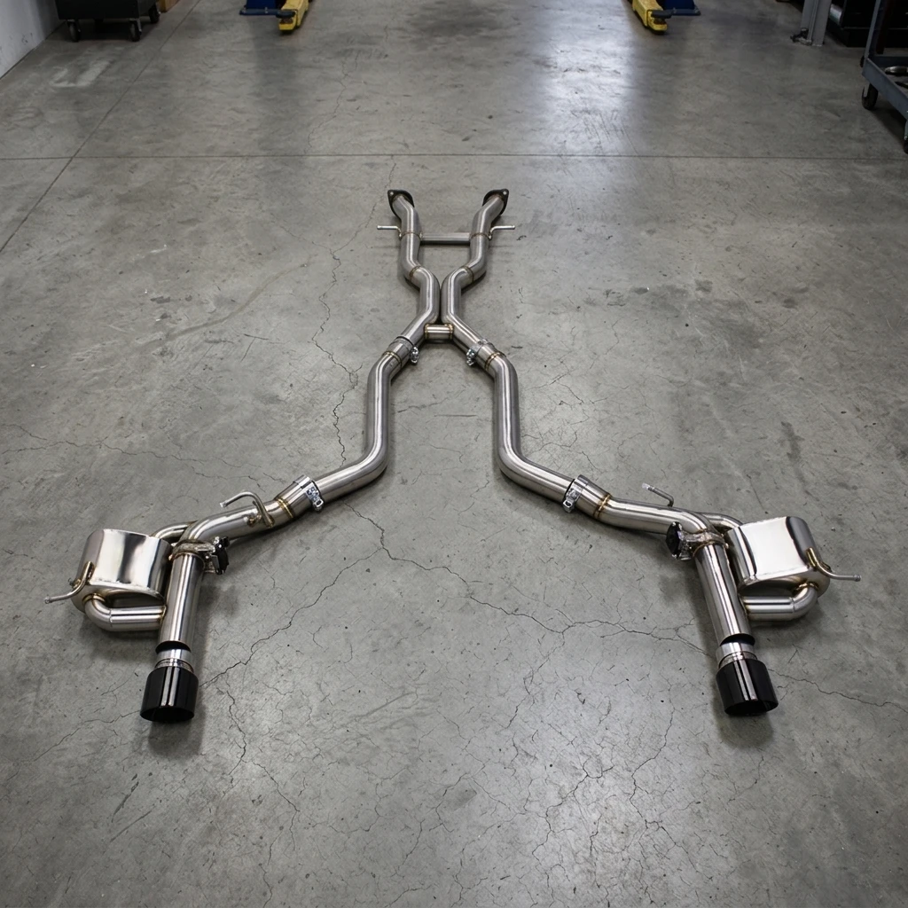 1 Valvetronic Catback Exhaust Muffler For Jeep Grand Cherokee Srt 6.4l 2011-2020 Stainless Steel