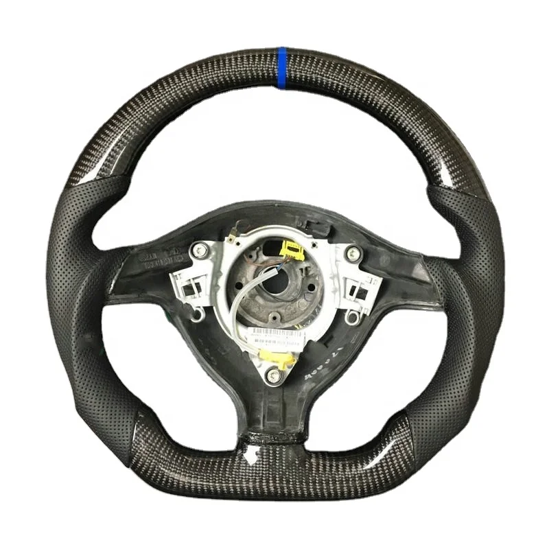 100% Real Carbon Fiber Steering Wheel With Leather For Vw Volkswagen Golf 4 Mk4 Gti 1997-2003