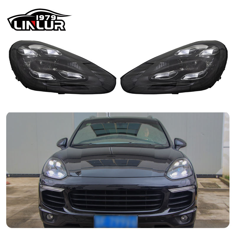 [1979LL] Car Lamp 2015 2016 2017 92A Lights Upgrade to 2023 PDLS Style LED Headlights for Porsche Cayenne 958 958.2