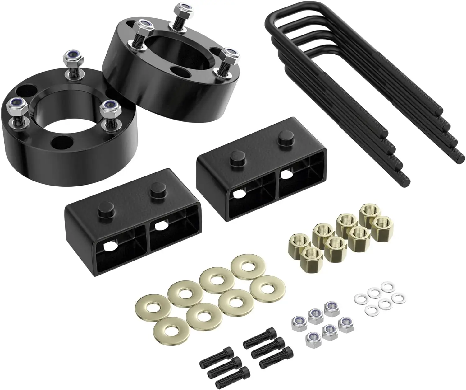 2" Front and 2" Rear Leveling Lift Kit for Ford F150 2004-2020 2WD and 4WD