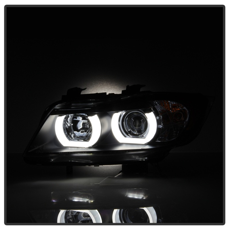 2005-2012 E90/E91 BMW 3 Series/M3 Snake-Eye LED Headlights - Yellow DRL | E90 Headlights & Angel Eyes