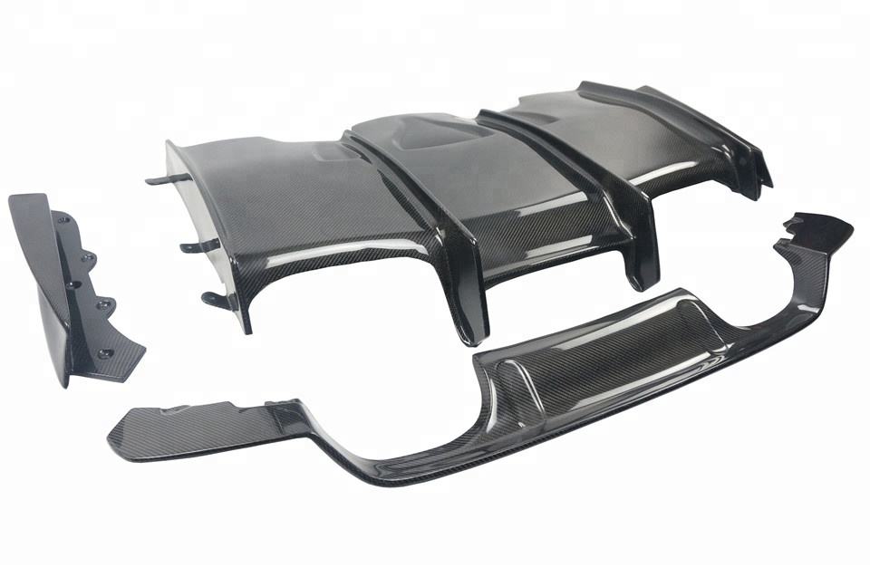 2014-2019 F80/F82/F83 BMW M3/M4 Carbon Fiber Rear Diffuser - PSM Style, 4-Piece | Rear Valance & Diffuser — photo 3