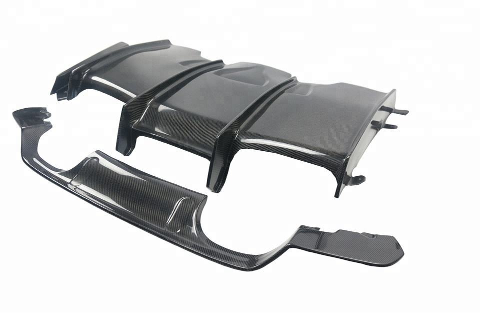 2014-2019 F80/F82/F83 BMW M3/M4 Carbon Fiber Rear Diffuser - PSM Style, 4-Piece | Rear Valance & Diffuser — photo 4