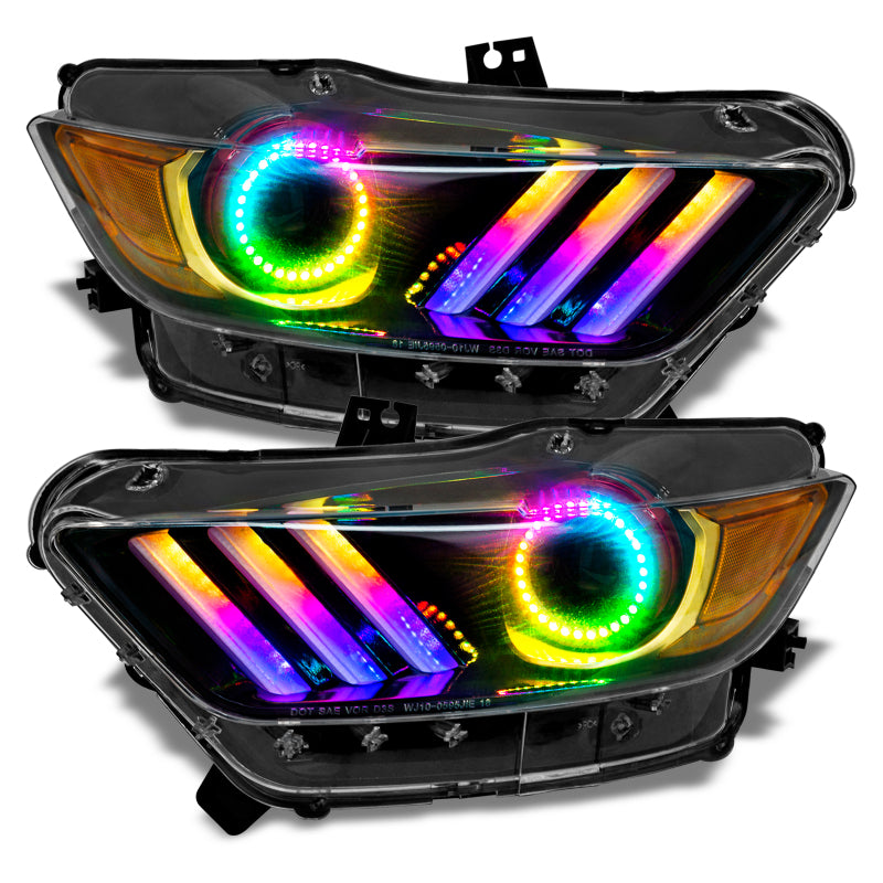 2015-2017 S550 Ford Mustang RGB LED Headlights | Mustang Headlights & Demon Eyes — photo 3