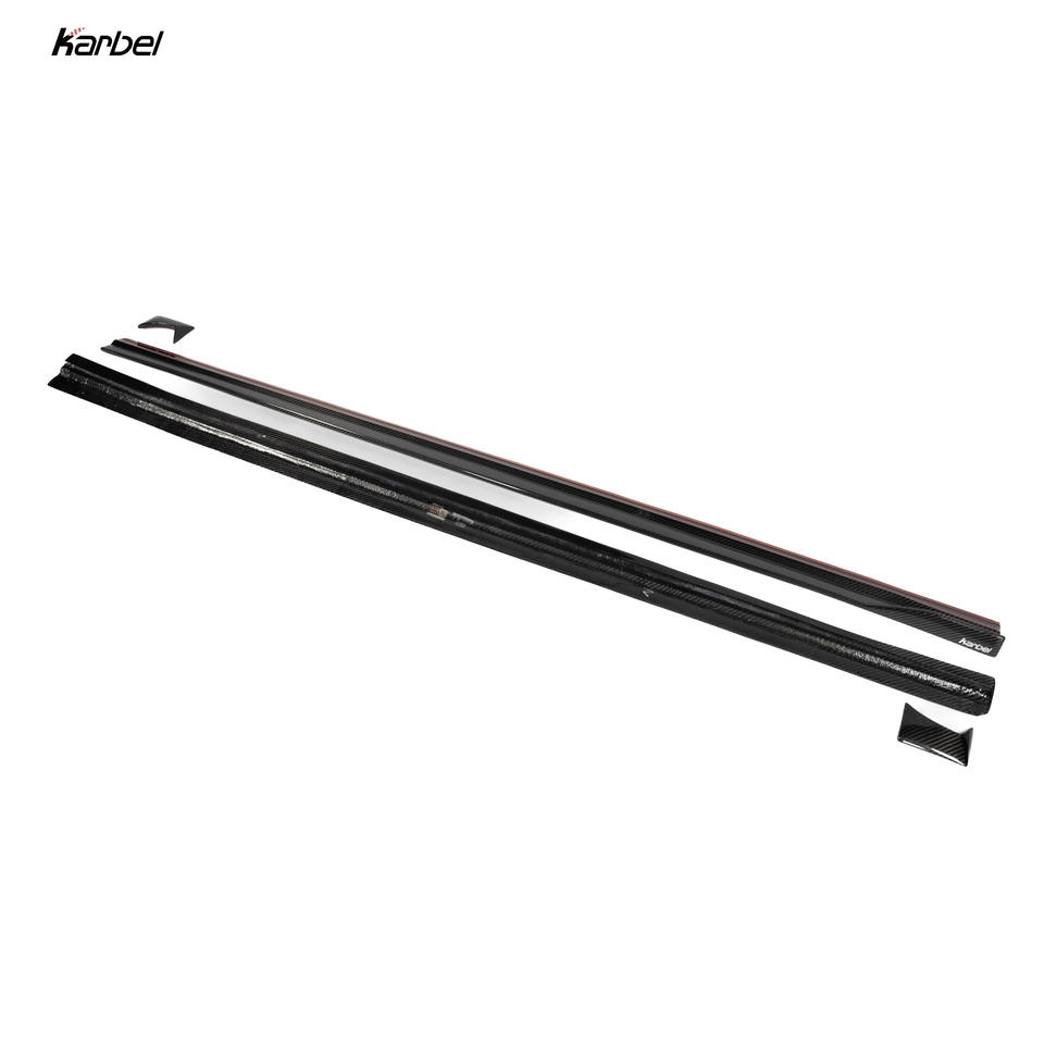 2016-2021 F87 BMW M2 Dry Carbon Fiber Side Skirts - KB Style, Pre-preg | Rockers & Side Splitters — photo 4