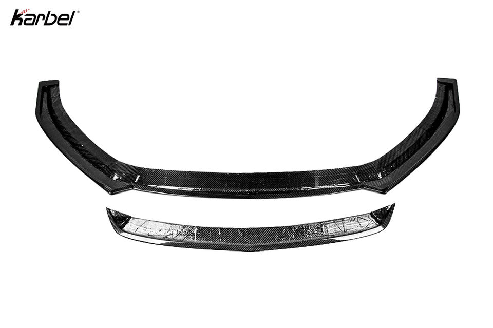 2017-2020 8V Audi S3/A3 Dry Carbon Fiber Front Bumper Lip - KB Style | Splitter & Chin Spoiler — photo 2