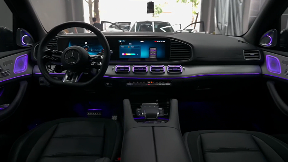 2020-2025 W167 Mercedes-Benz GLE/GLS Symphony Ambient Lighting - 5-Piece Interior Kit | Ambient Lights & Interior Glow Kit