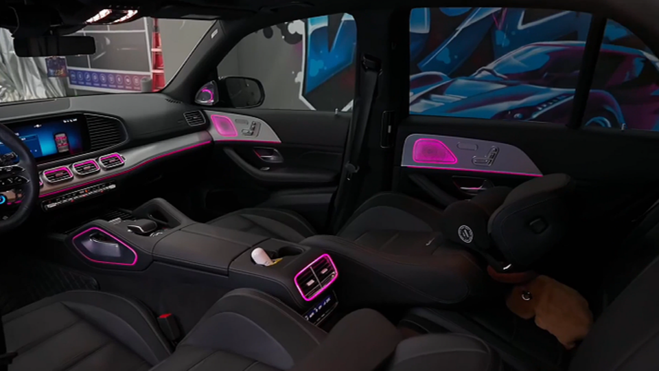 2020-2025 W167 Mercedes-Benz GLE/GLS Symphony Ambient Lighting - 5-Piece Interior Kit | Ambient Lights & Interior Glow Kit — photo 4