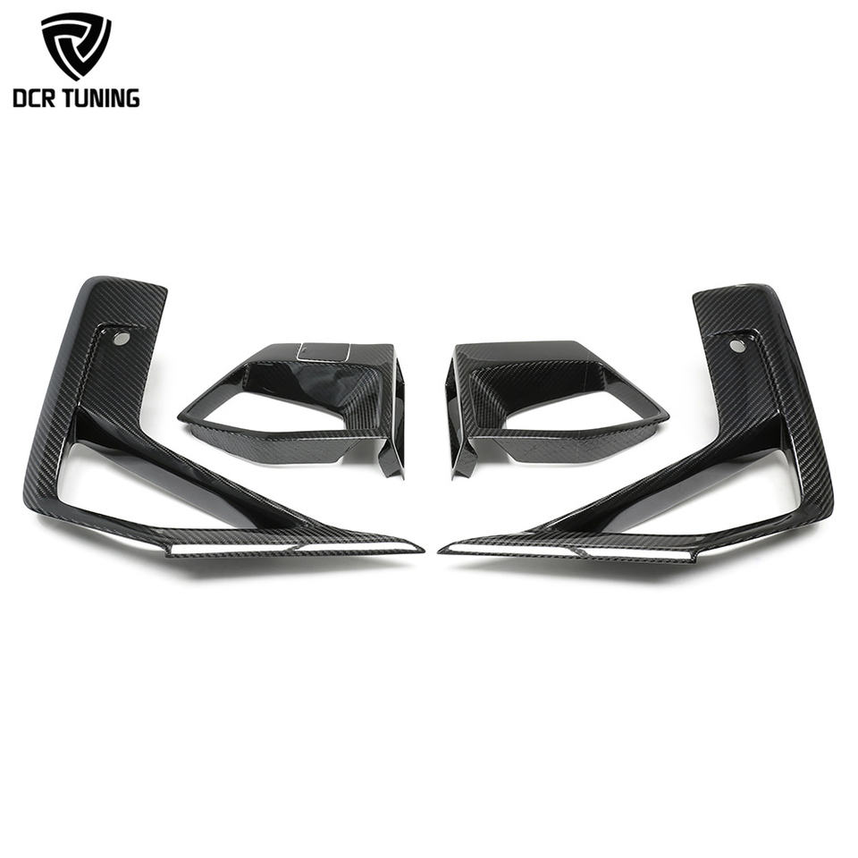 2022+ F97/F98 BMW X3M/X4M Dry Carbon Fiber Front Bumper Air Duct Trim - 5-Piece | Bumper Vents & Inlet Trims