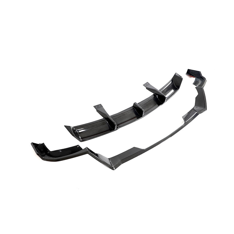 2023-2024 C8 Chevrolet Corvette Z06 Carbon Fiber Rear Bumper Diffuser - 2-Piece Set | Rear Valance & Diffuser — photo 2