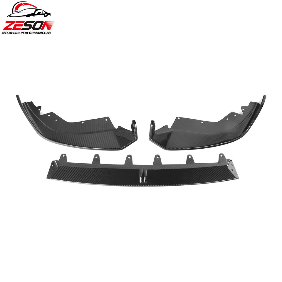 2023-2026 G20/G28 BMW 3 Series LCI (330i/M340i M Sport) Carbon Fiber Front Lip - AD Style | Splitter & Chin Spoiler