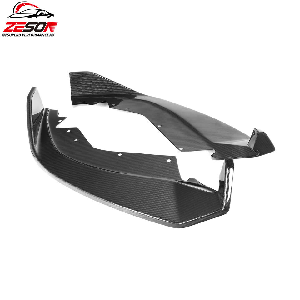 2023-2026 G20/G28 BMW 3 Series LCI (330i/M340i M Sport) Carbon Fiber Front Lip - AD Style | Splitter & Chin Spoiler — photo 4