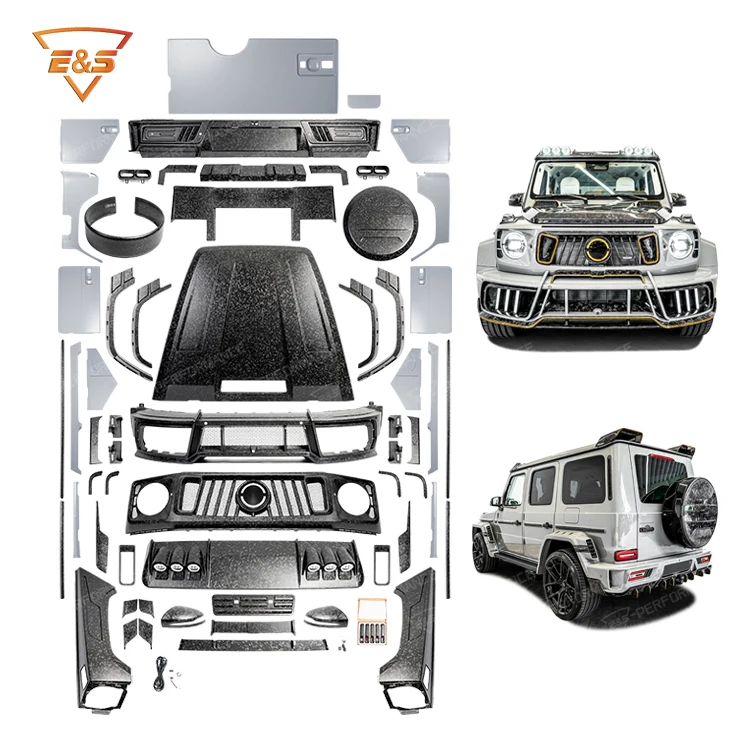 2025 Forged Dry Carbon Fiber Body Kit For Mercedes Benz G Class W465 G63 G350 G500 M Style Bumper Upgrade New Condition