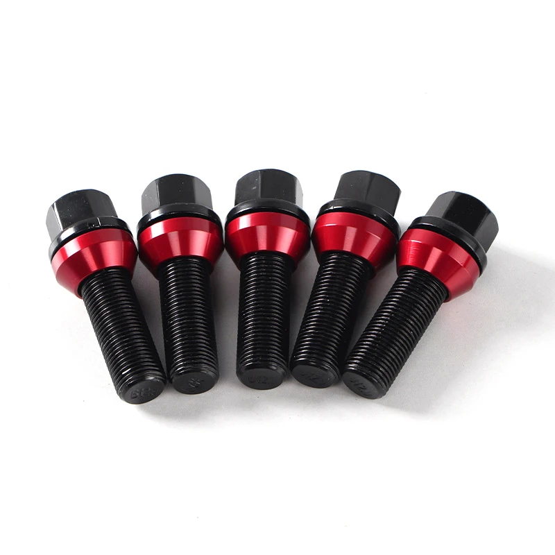 45mm Wheels Bolts B12.9 Grade Forged Wheel Bolt Screw For Vw Golf Benz Audi A4 A5 Tt BMW E90 E46 M12x1.5 12x1.25 14x1.5 14x1.25
