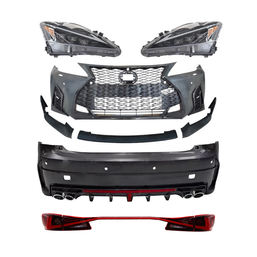 4x4 F-sport Bodykit For Lexus Is250 Is300 2006-2012 Upgrade To 2021-2023 Bumper Grille Headlight Taillamp Conversion Body Kit