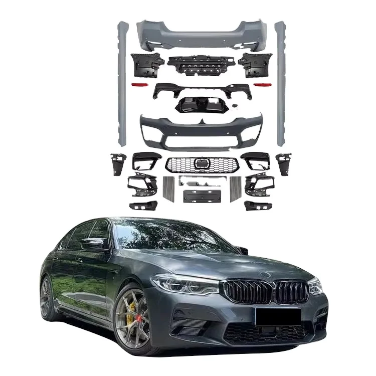 525i 530i 540i Car Parts Auto Full Bodykit Upgrade For BMW 5 Series G30 2018-2021 M5 Facelif Front Bumper Body Kit Car Bumper