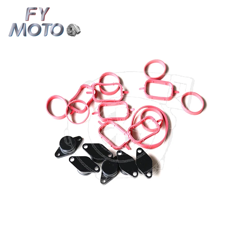 6 Pcs 22/33mm Oem Design By Aluminum For BMW 320d Swirl Flap Blanking Plates Seal With Intake