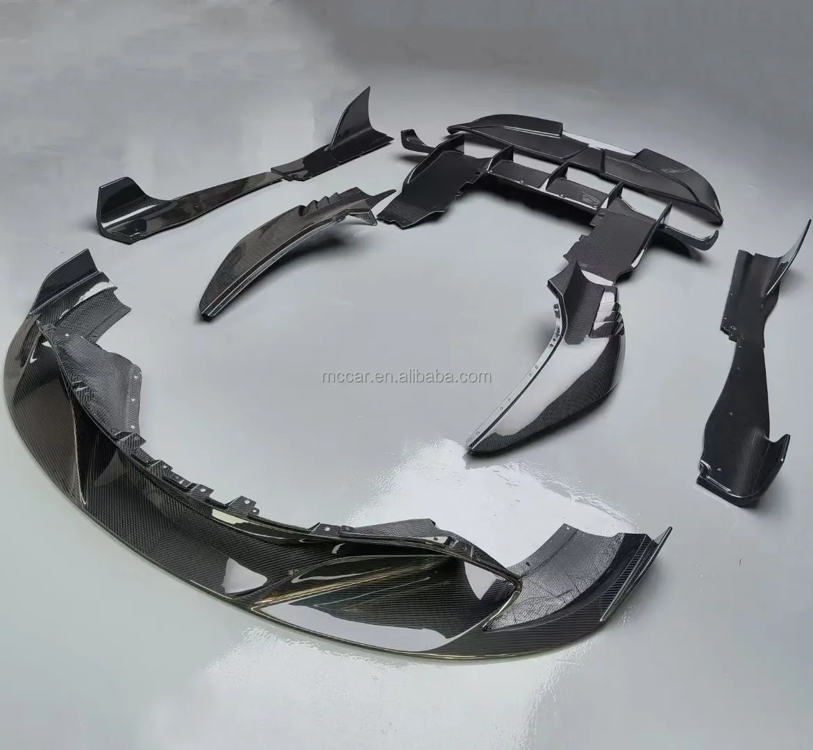 720s Rf Front Lip Diffuser Spoiler Mudguard For Mclaren 720s Carbon Fiber Body Kits