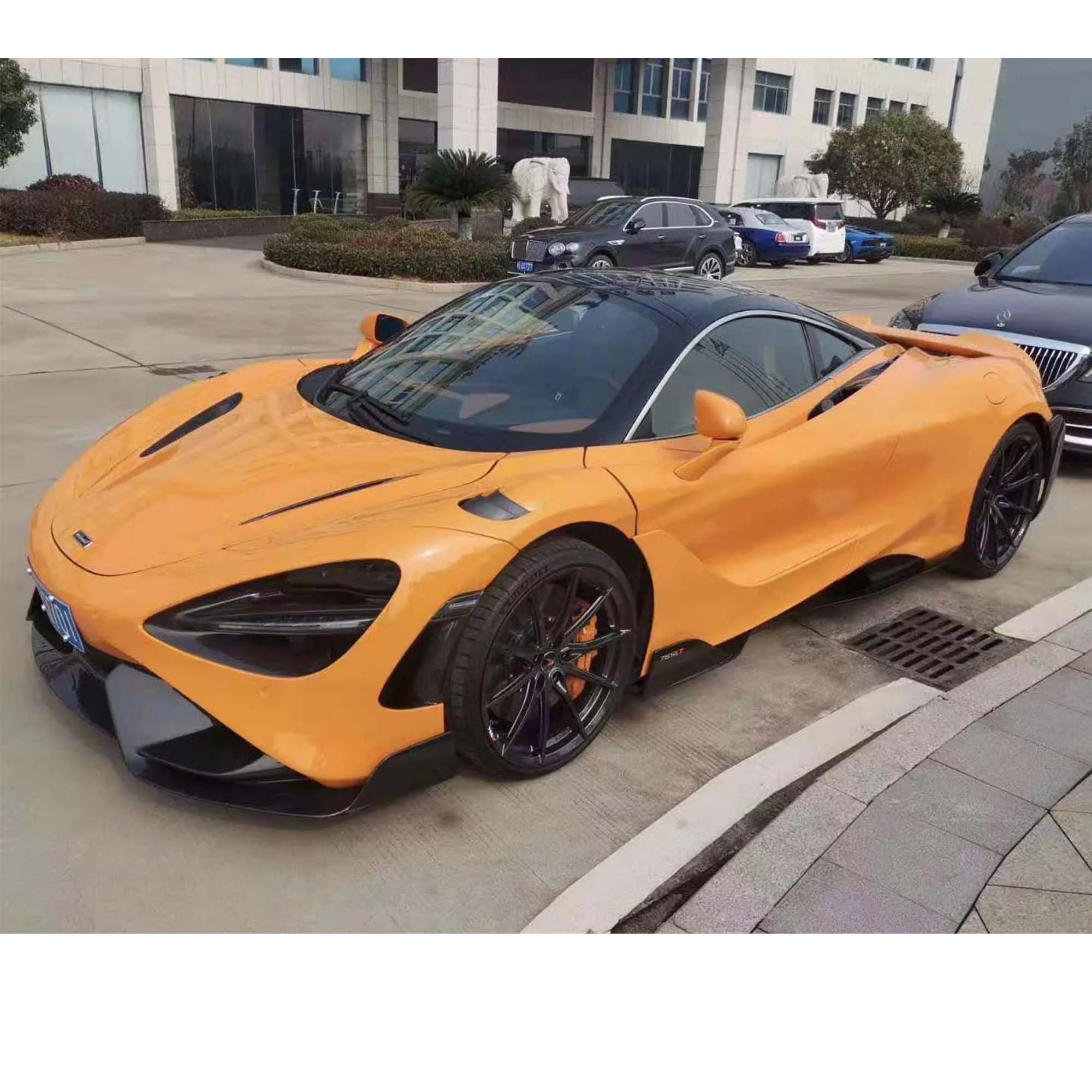 720s Upgrade 765lt Style Carbon Fiber Car Body Kit Bumper Side Skirt Spoiler Diffuser For Mclaren