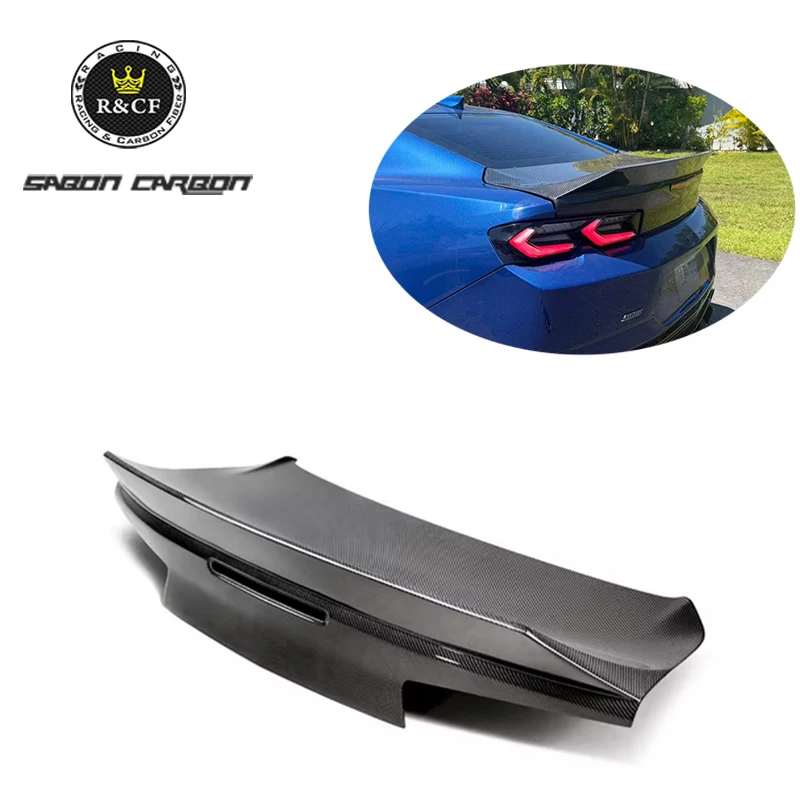 AC Style Carbon Fiber Rear Trunk Decklid For Chevrolet Camaro Gen 6 ZL1 SS 2016+