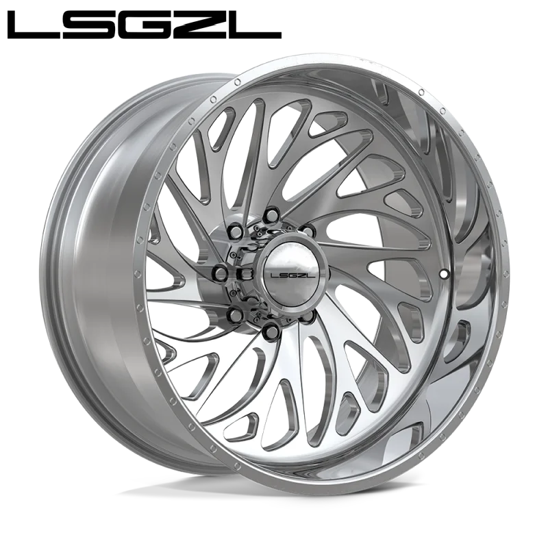 Alloy Deep Dish Polished Chrome Forged Super Single Truck Wheel For Gmc F150 20x10/12/14