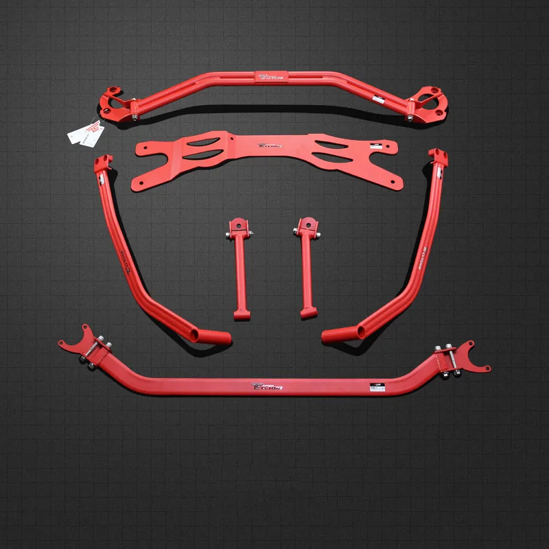 Aluminium Alloy Strut Bar Strut Tower Brace Kits For BMW E46 M3 330i 330ci Stable Body