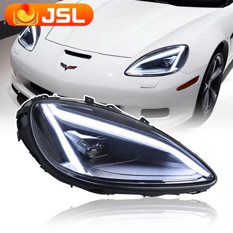 Auto Headlights for Chevrolet Corvette C6 2005-2014 LED Car Front Lamps Assembly Upgrade High Quality