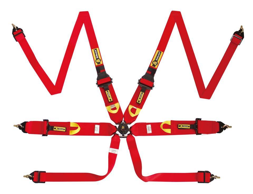 Beltenick FIA 8853-2016 Certified Car Racing Harness with Polyester Material 6 Points Safety Belt RCU-1003H