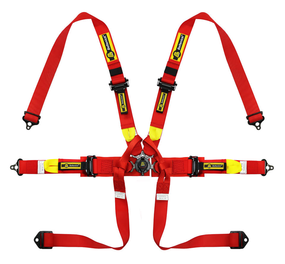 Beltenick FIA Approved 6 Point Formula Racing Harnesses Automotive Seat Belt for Auto Car Racing RCU-1006