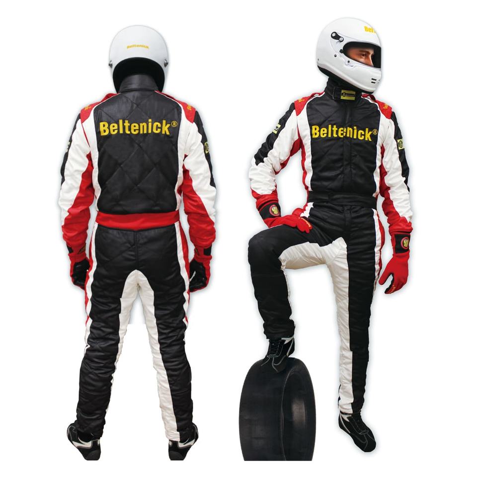 Beltenick FIA Approved Lightweight 3-Layer FR/Fire Retardant Nomex Driver Car Racing Suit for Adult Unisex