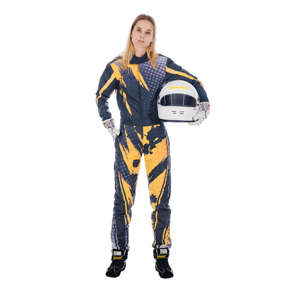 Beltenick FIA Approved Nomex 3-Layer Custom FR/Fire Resistant Sublimation Printed Unisex Adults Motorcycle Auto Racing