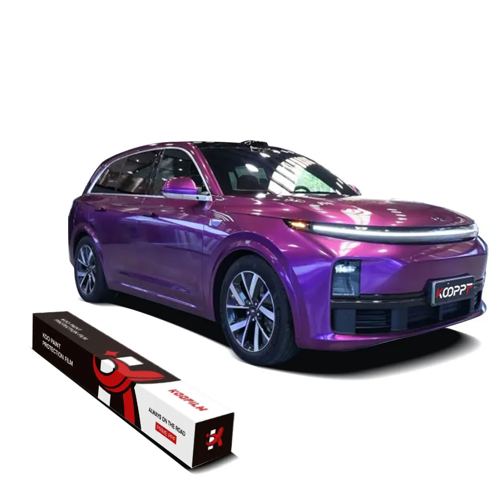 Best Quality Professional Car Wrap Film Violet Light Purple Self Healing Ppf Paint Protection Car Pet Tpu Color Film