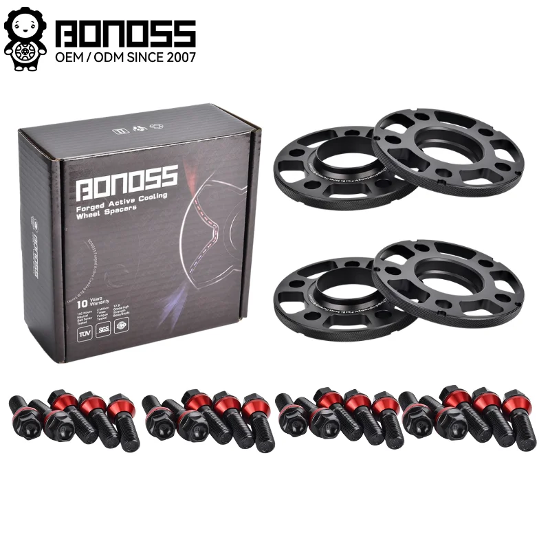 Bonoss Wheel Spacers Adapters For BMW 1 2 3 4 5 7 8 Series X3 X4 X5 X6 X7 G20 G30 G11 G80 F90 6061-t6 Forged Alu 5x112 Cb66.5