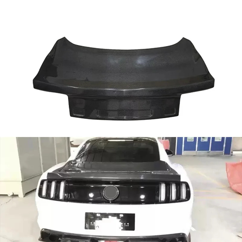 Car Auto Body System Carbon Fiber Finre Rear Trunk Lid Boot For Ford Mustang 2015-2017 2018-2023