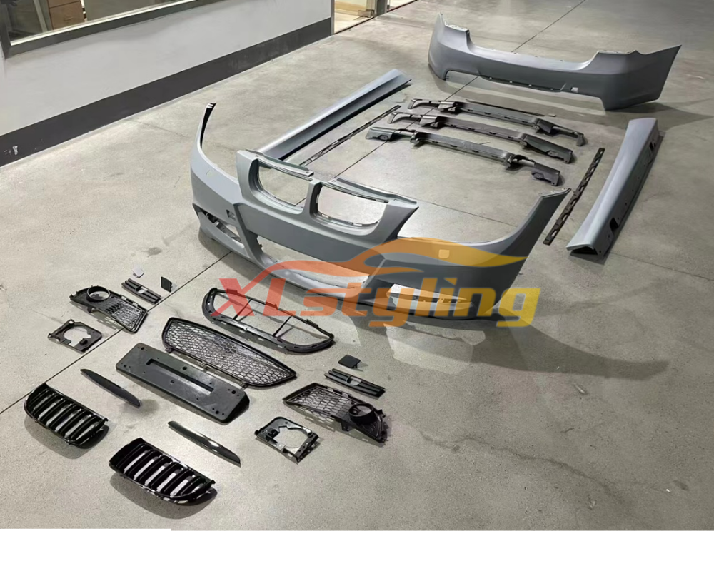 Car Conversion Upgrade Facelift Body Kit MT M Sport Front Rear Bumper Retrofit Bodykit for BMW E90 Pre or LCI
