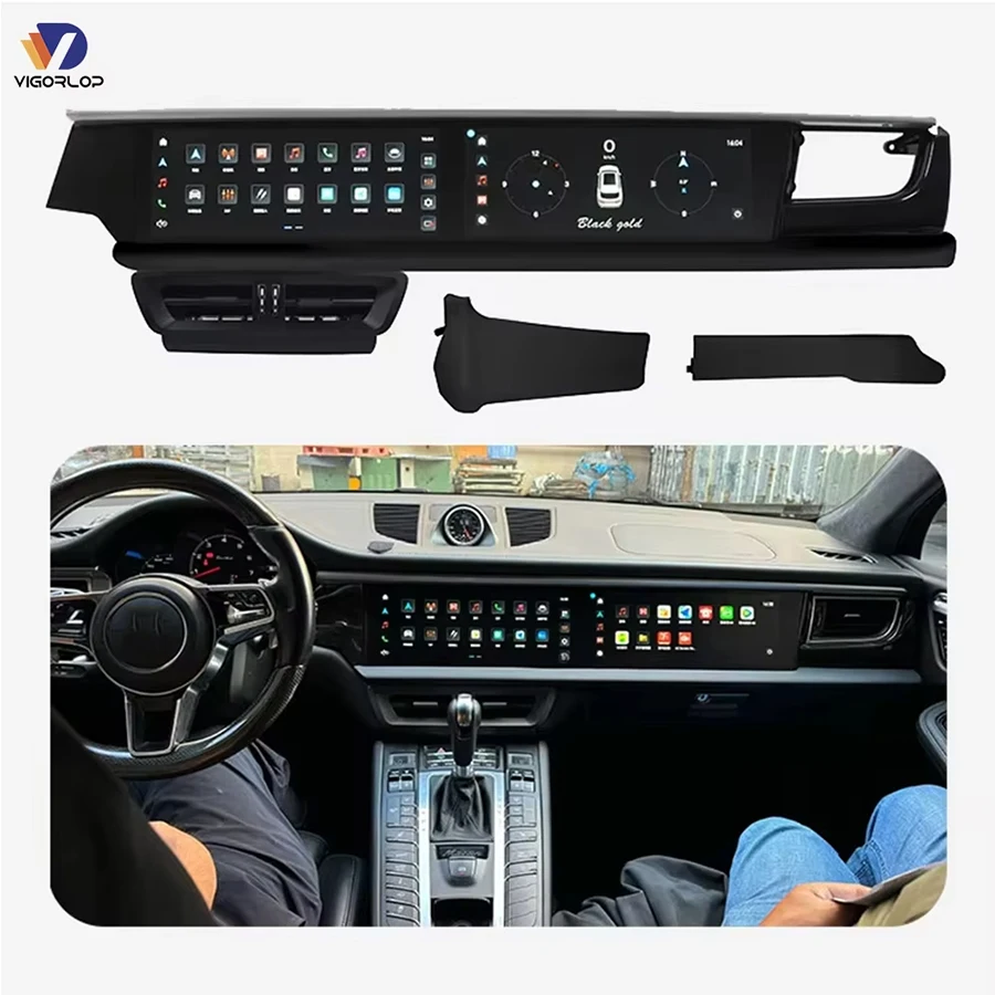 Car Monitor Auto Parts Car Radio Gps Navigation Touch Screen Modify Car Carplay Android Screen For Porsche Macan 2014-2017