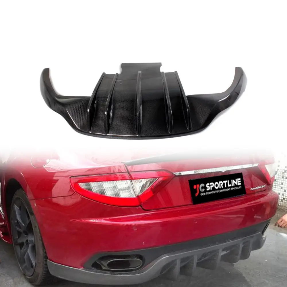 Carbon Fiber Auto Rear Diffuser Down Spoiler for Maserati Gran Turismo GT Convertible 2Door 2006-2014