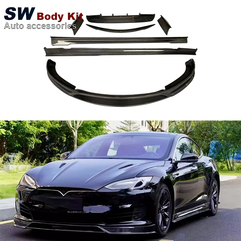 Carbon Fiber Body Kit Model S Body Kit For Tesla Model S Upgrade Bumper Aerodynamic Performance Kit
