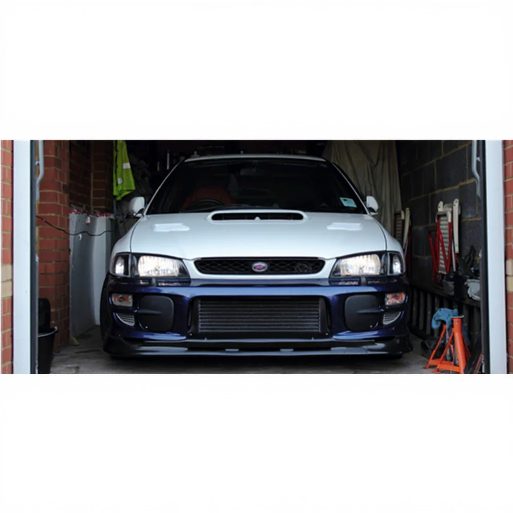 Carbon Fiber Exterior Replacement Fit For 1998-2001 Impreza Wrx Sti Gc8 Gf8 5-6th Oe Front Bumper