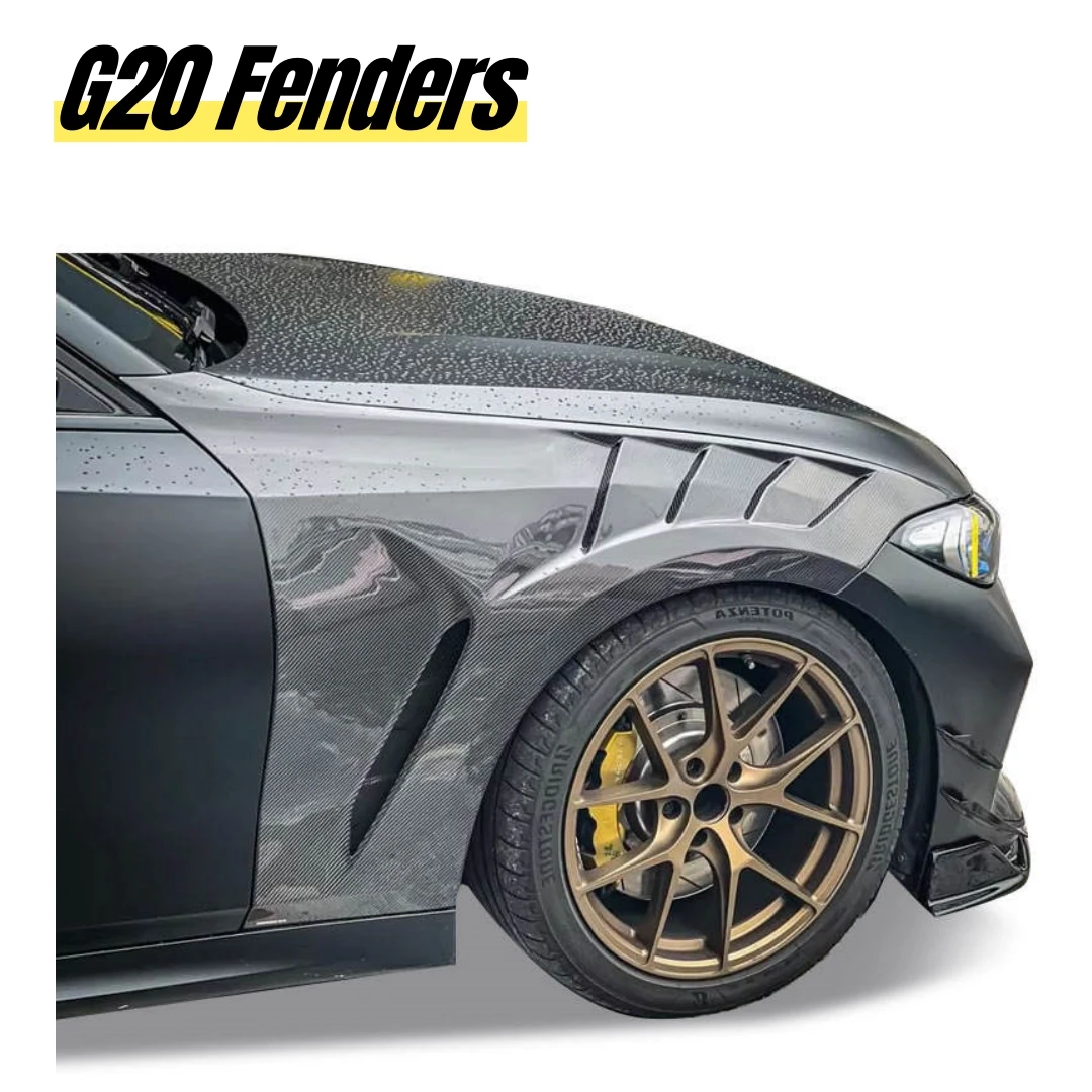 Carbon Fiber Fender For BMW G20 G28 2019+ Carbon Fenders With Vents V3 & Ve Two Styles
