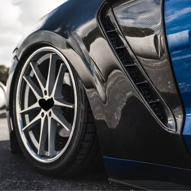 Carbon Fiber Fenders For Ford Mustang Gt350 Real Carbon Fiber Side Fender Regular Style 2015-2017.