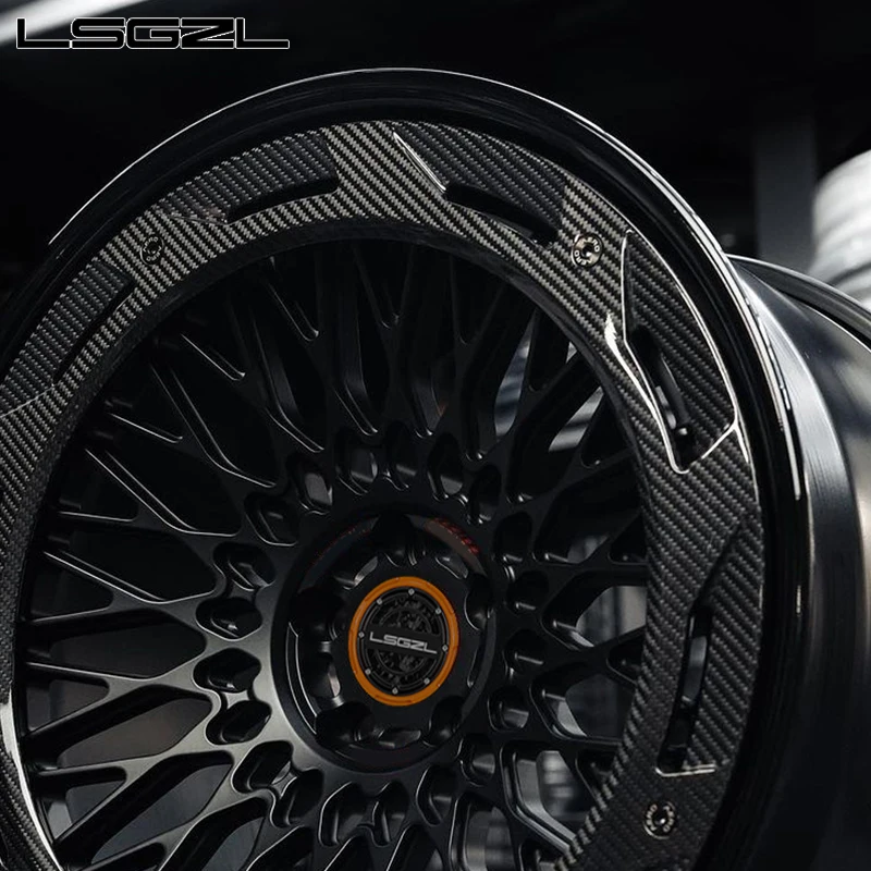 Carbon Fiber Forged Sports Car Forged Wheels Customized Wheels Aluminum Alloy C8 Ferrari 5x130