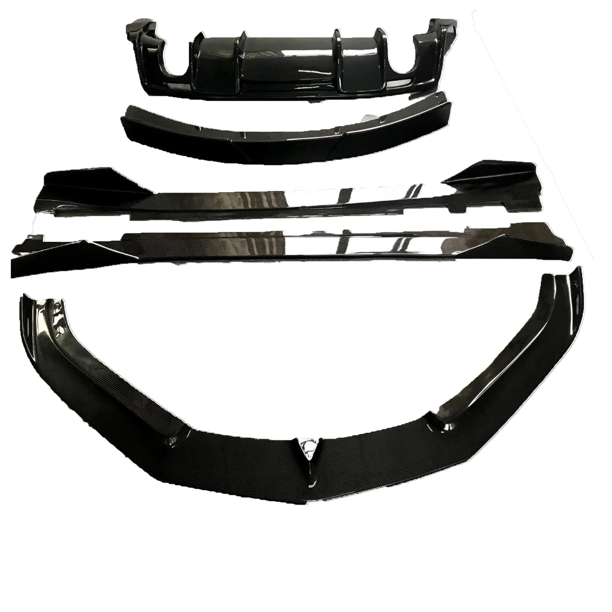 Carbon Fiber Front Lip Side Skirts Rear Diffuser Spoiler Body Kit Suitable For Camaro Gen 6 2016-2024