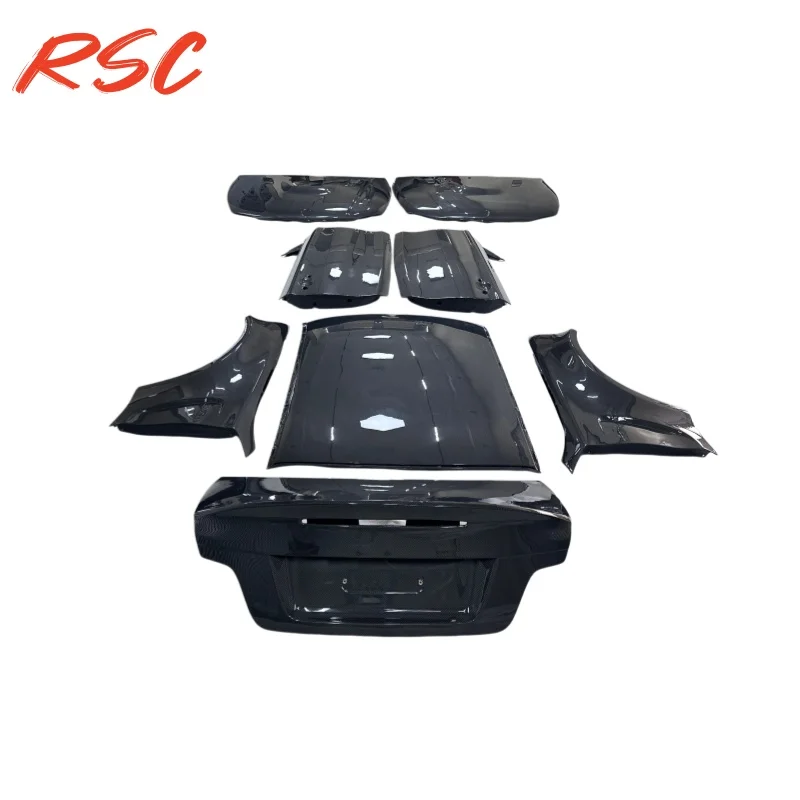 Carbon Fiber Hood,Trunk,Side Fenders,Doors,Roof For BMW E82 E88 1m Perfect Fitment Guaranteed