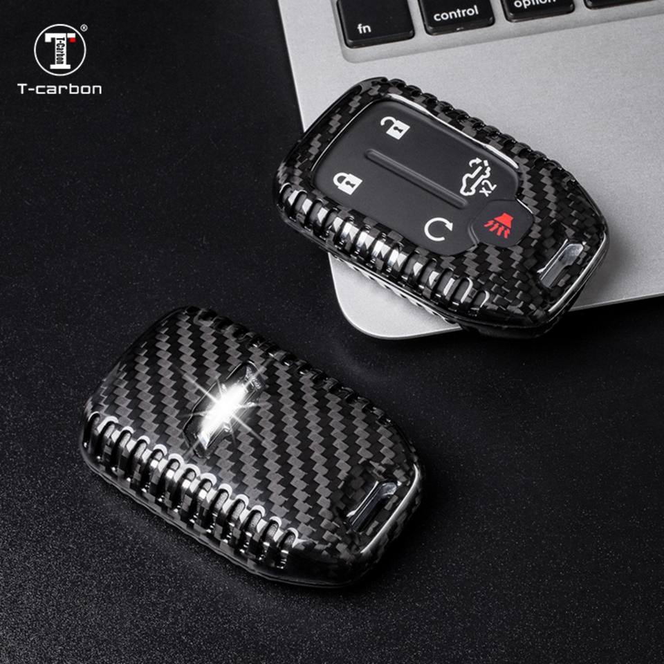 Carbon Fiber Key Case / Cover (multi-model GMC/Chevrolet fitment in title) — photo 4
