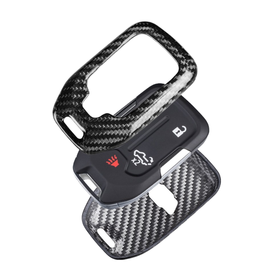 Carbon Fiber Key Case / Cover (multi-model GMC/Chevrolet fitment in title)