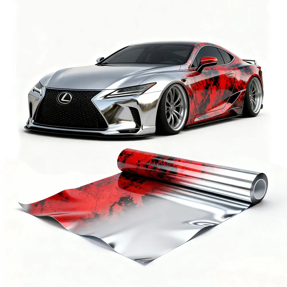 Carlas Custom 1.52*18m Tpu Ppf Mirror Chrome Film,Halloween-exclusive Ppf Color-changing Car Wrap,Fits All Vehicle Models