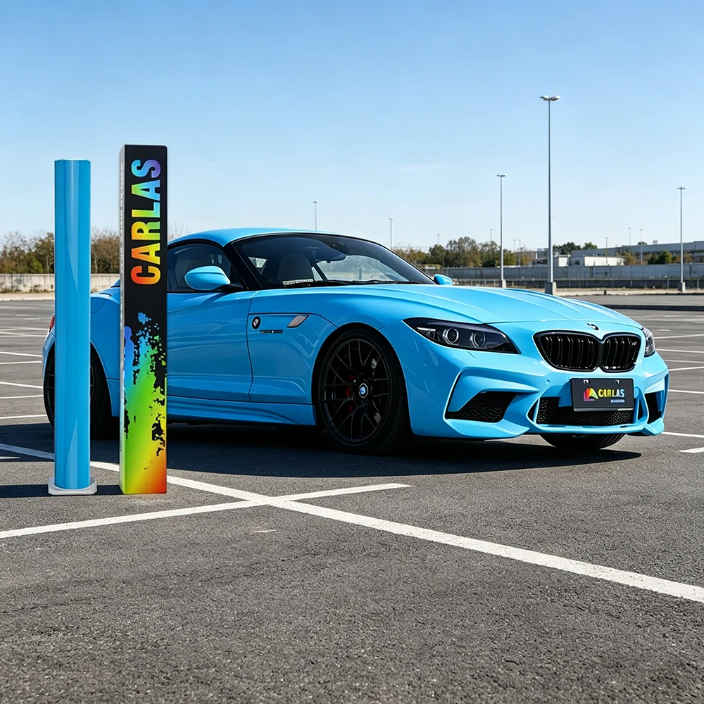 Carlas Third Generation Tpu Car Color Change Film Self-adhesive Car Body Protection Vinyl Wrap Glossy Crystal Series Cars Film