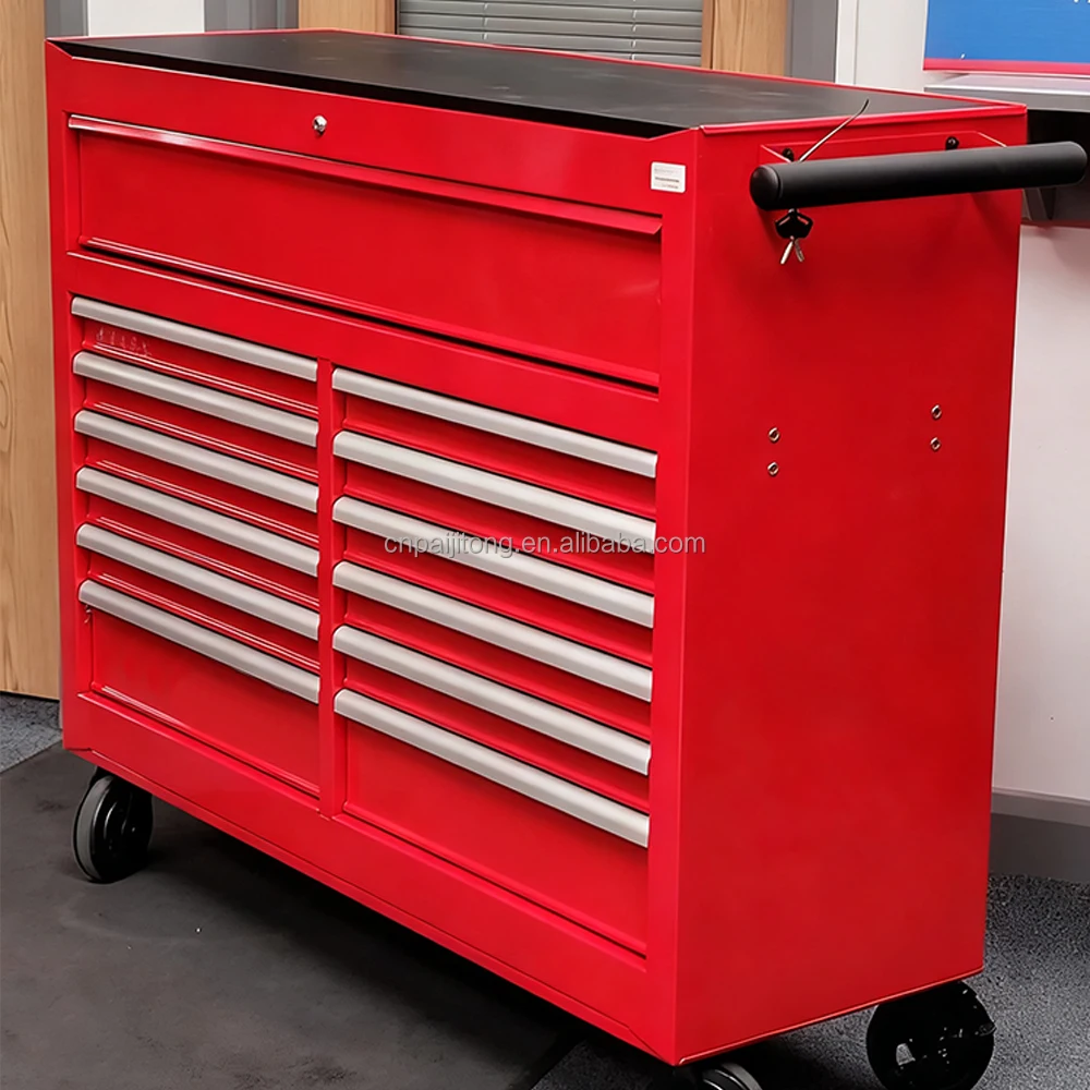 Cheap 13 Drawer Tool Cabinet Garage Metal Rolling Roller Tool Trolley Chest On 4 Wheels With Tools