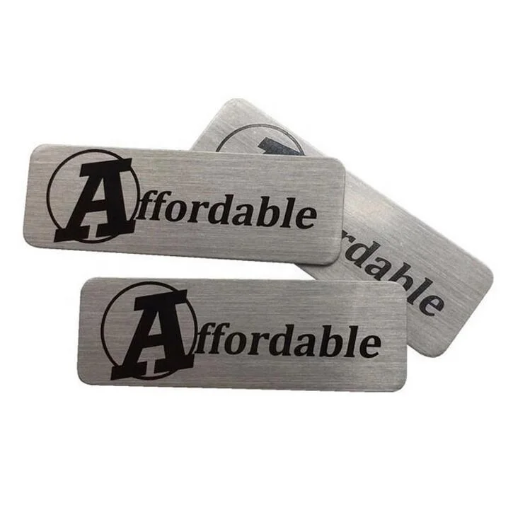 China Furniture Label Badge,Aluminum Name Plate,Embossed Metal Logo